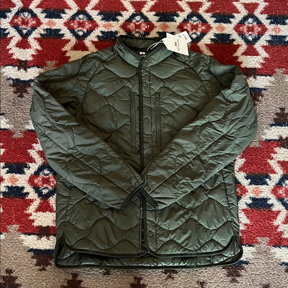 Uniqlo x White Mountaineering Olive Green Lightweight Shirt Jacket Size M New - Picture 1 of 8